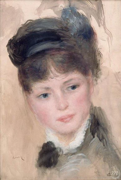 Ritratto di donna con il cappellino - 1880